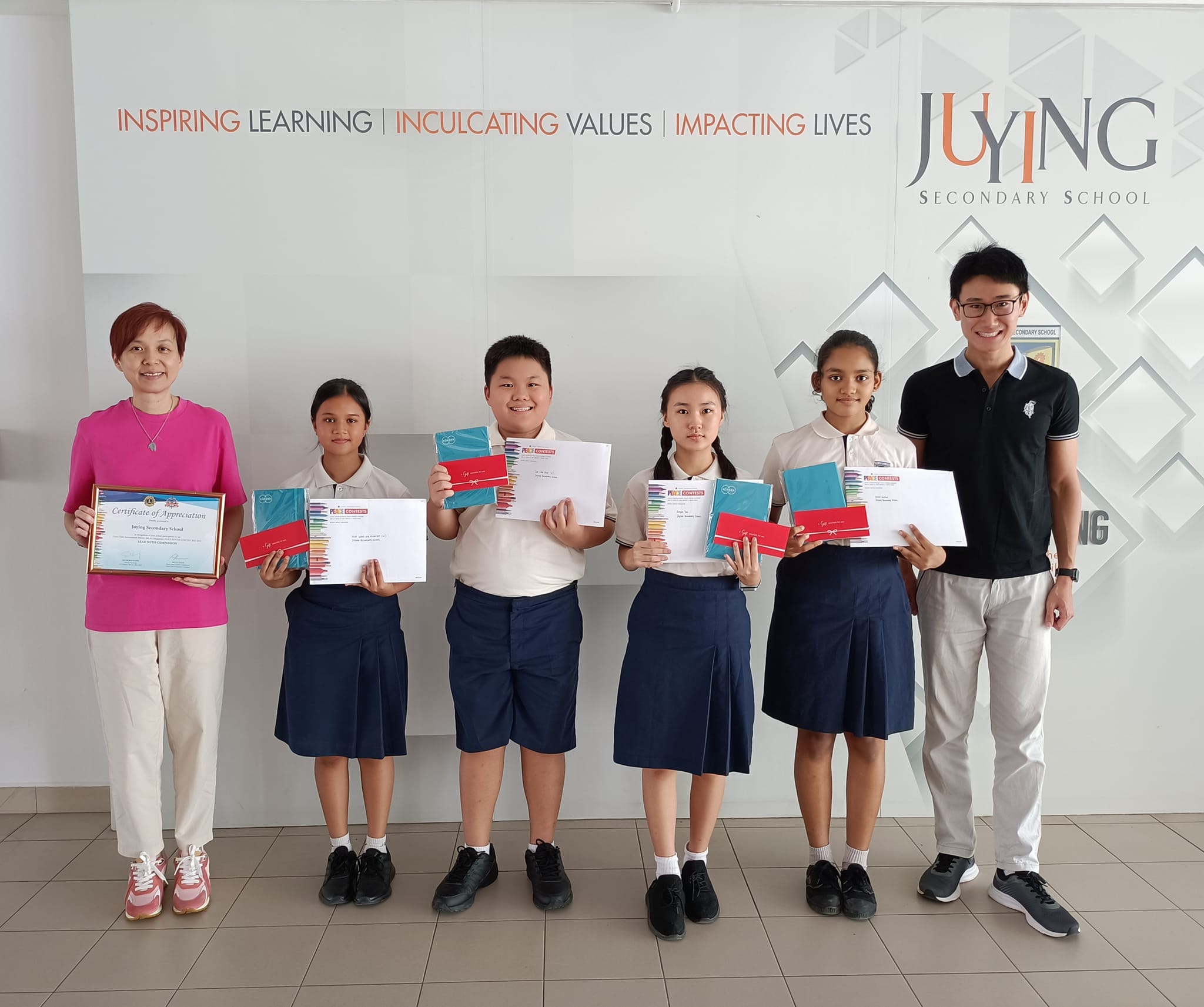 Award Winners for Lions International Peace Poster Contest